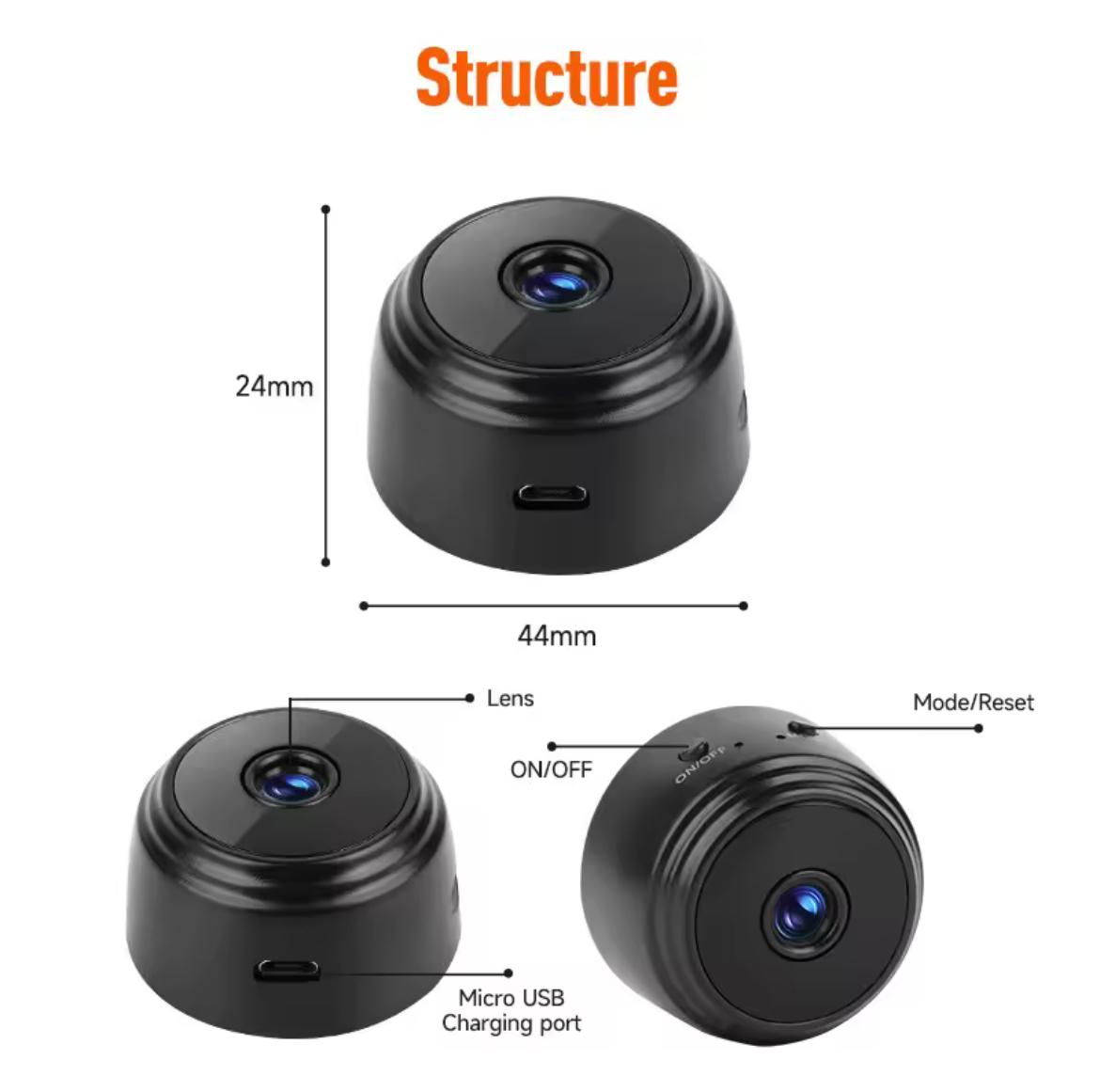 Mini Cámara de Seguridad Full HD 4K UltraVision™️